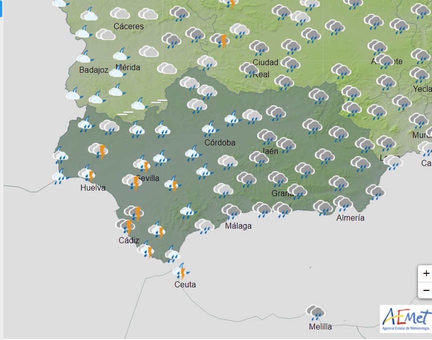 Lo peor de la DANA llegará el domingo con mayor probabilidad e intensidad de precipitaciones en el sureste y centro peninsular